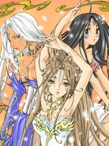 The ladies of Ah! My Goddess by CLAMP