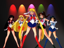 Sailor Moon with the other Sailor Senshi